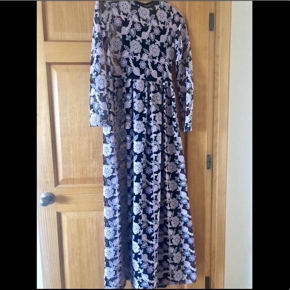 ASOS True Decadence Embroidered Lace Maxi Dress 8P - Picture 5 of 8